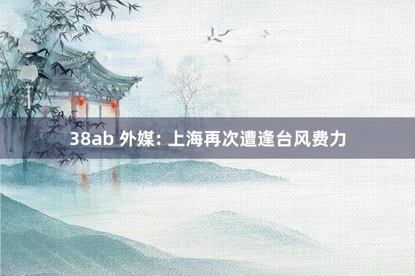 38ab 外媒: 上海再次遭逢台风费力