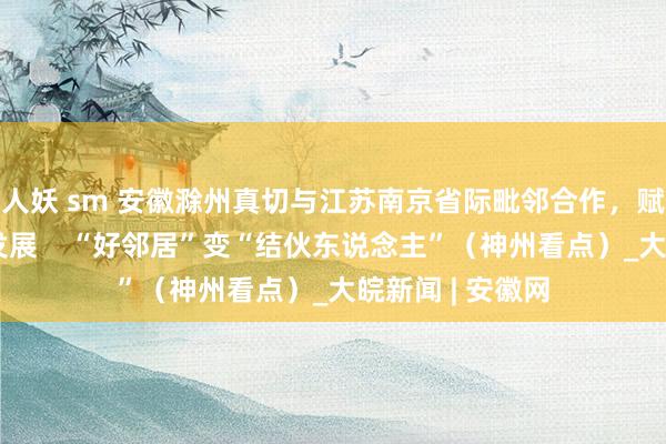 人妖 sm 安徽滁州真切与江苏南京省际毗邻合作，赋能区域高质料发展    “好邻居”变“结伙东说念主”（神州看点）_大皖新闻 | 安徽网